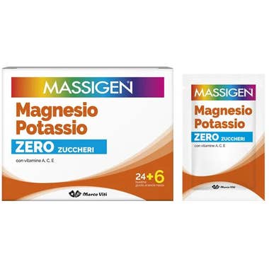 Clarins Marco Viti Massigen Magnesio E Potassio Senza Zucchero 24+6 Bustine Clarins Marco Viti Massigen Magnesio E Potassio Senza Zucchero 24+6 Bustine