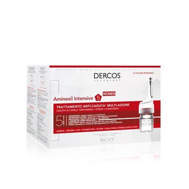 Clarins Vichy Dercos Aminexil trattamento anticaduta donna 42 fiale x 6 ml
