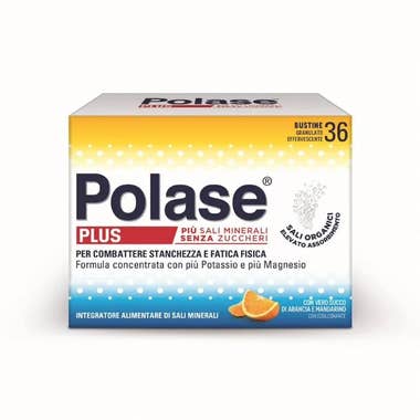 Clarins Polase Plus Più Magnesio E Potassio Integratore Alimentare Sali Minerali Arancia Mandarino 36 Bustine