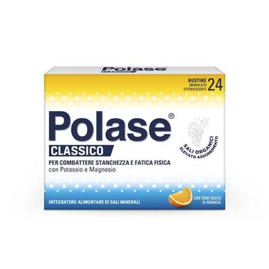 Clarins Polase Classico Magnesio E Potassio Integratore Alimentare Sali Minerali Gusto Arancia 24 Bustine