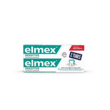 Clarins Elmex Dentifricio Sensitive Denti Sensibili 2x75ml Ritorno libero