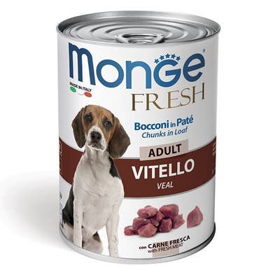 Clarins Monge Fresh Adult Vitello Cibo Umido Per Cani Adulti 400g
