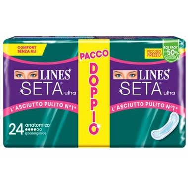 Clarins Lines seta ultra assorbenti anatomico vp dwct 24 pezzi