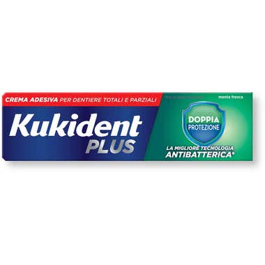 Clarins Kukident Plus Doppia Protezione Gusto Menta Fresca 40g Offerte giornaliere