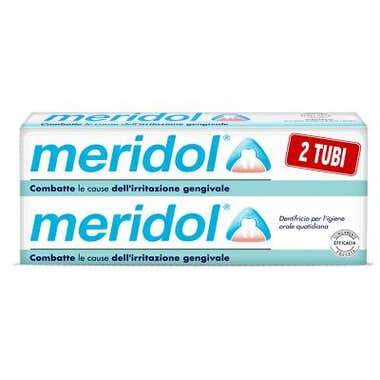 Clarins Meridol Dentifricio Protezione Gengive 2x75ml Comprare a buon mercato