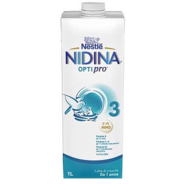 Clarins Nestlé Nidina Optipro 3 Latte Di Crescita Liquido Da 1 Anno Brick 1 Litro Sottocosto