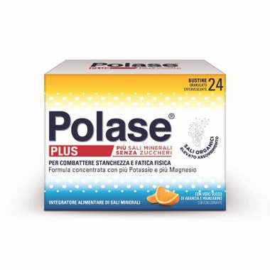 Clarins Polase Plus Più Magnesio E Potassio Integratore Alimentare Sali Minerali Arancia Mandarino 24 Bustine