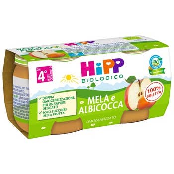 Clarins Hipp Omogeneizzato Albicocca/Mela 4M+ 2x80g