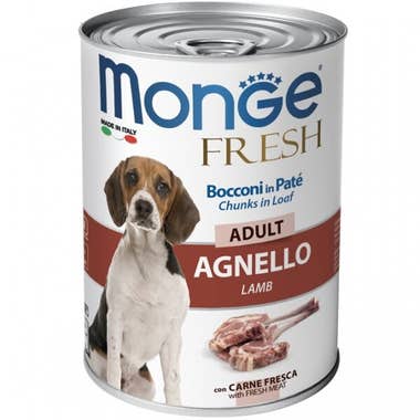 Clarins Monge Fresh Adult Agnello Cibo Umido Per Cani Adulti 400g