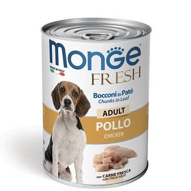 Clarins Monge Fresh Adult Pollo Cibo Umido Per Cani Adulti 400g