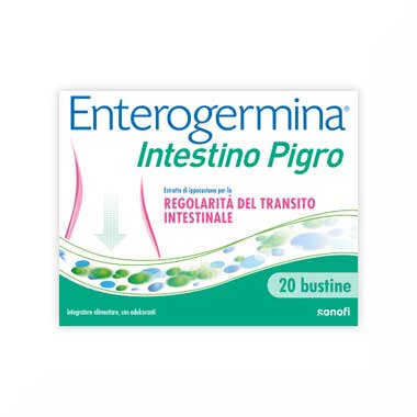 Clarins Enterogermina Intestino Pigro Fermenti Lattici Probiotici Prebiotici FOS Integratore Regolarità Intestinale 20 bustine