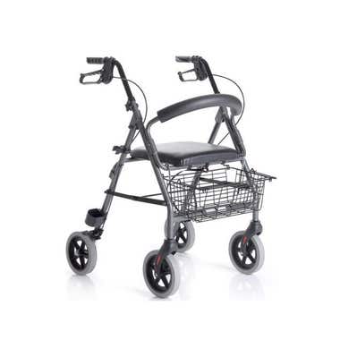 Clarins Deambulatore Rollator Alluminio 4 Ruote Con Sedile Mopedia Nuovi prodotti